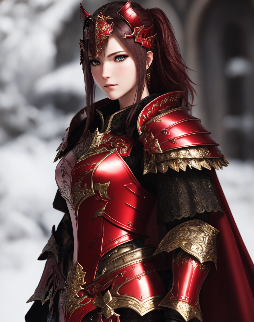 02354-1462797320-Masterpiece, absurdres, fine detail, HDR, highly detailed face and eyes, photorealistic,  ,  War_Glam, a woman in a red armor ,a.png
